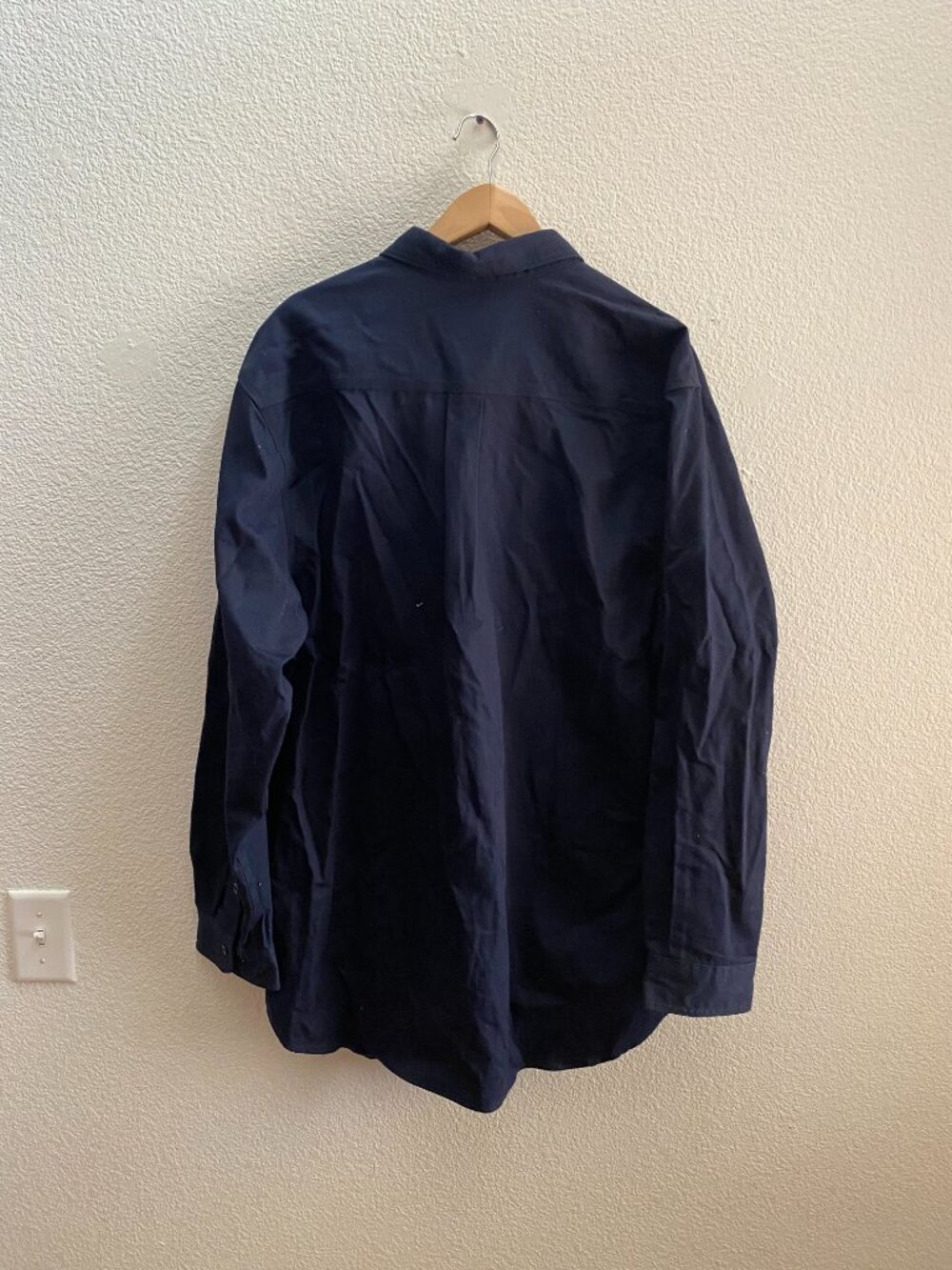 NWT Carhartt FRS 160DNY Dark Navy Button Down Shirt Men's XL NEW Workwear Work - Picture 4 of 4